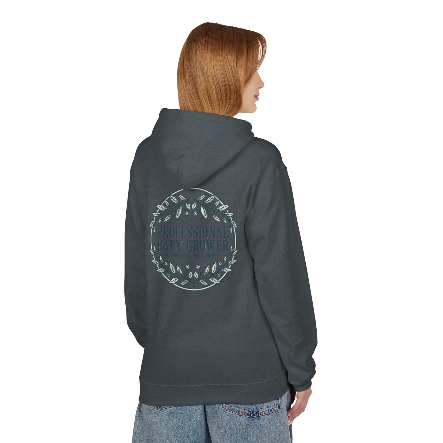 Professional Baby Grower Hoodie — Floral Wreath New Parent Gift