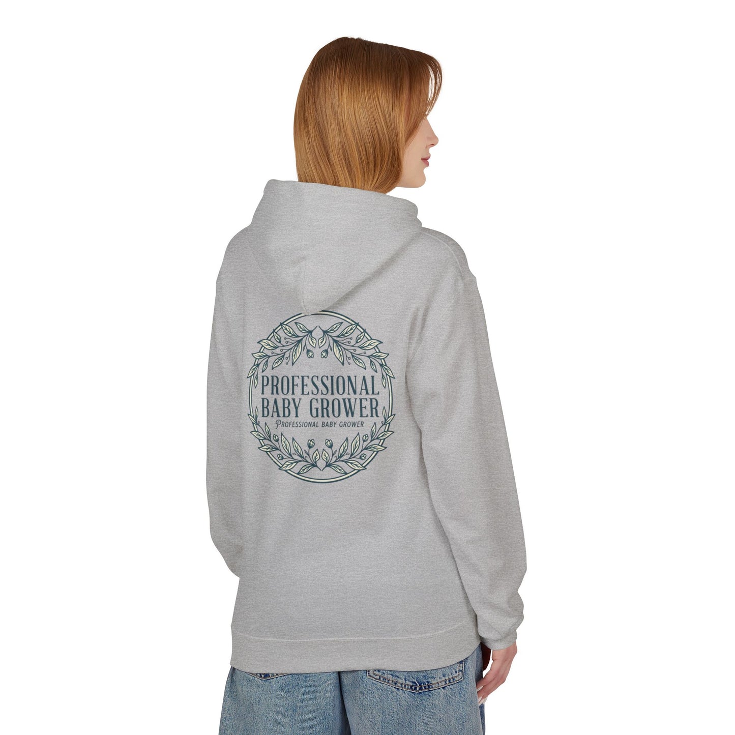 Professional Baby Grower Hoodie — Floral Wreath New Parent Gift