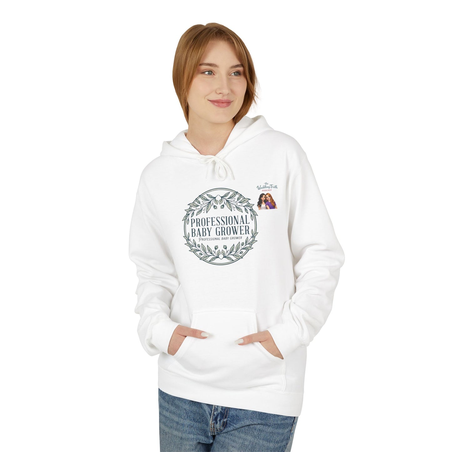 Professional Baby Grower Hoodie — Floral Wreath New Parent Gift