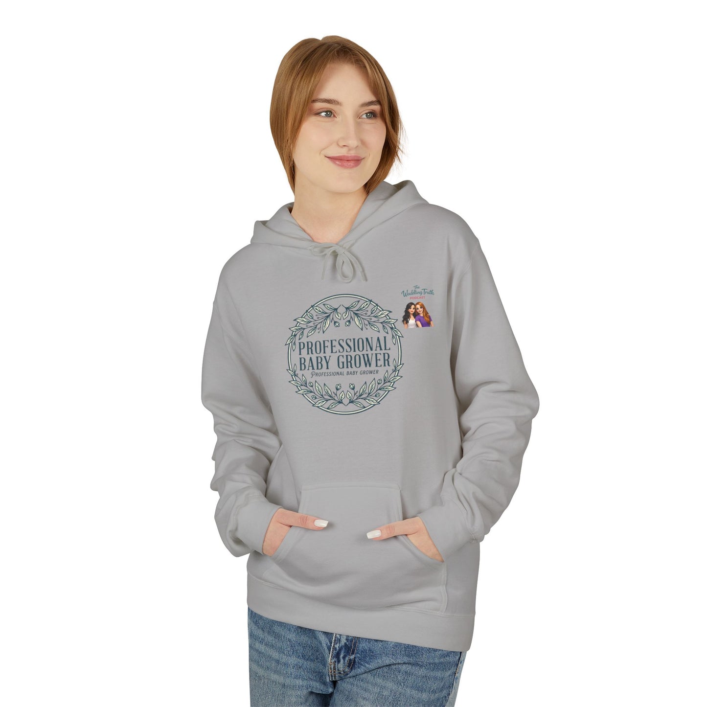 Professional Baby Grower Hoodie — Floral Wreath New Parent Gift