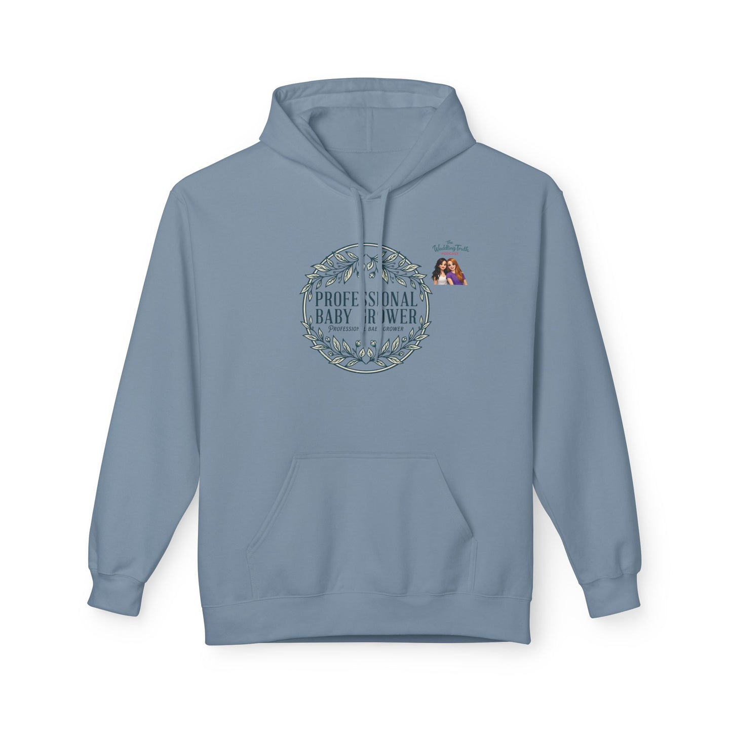 Professional Baby Grower Hoodie — Floral Wreath New Parent Gift