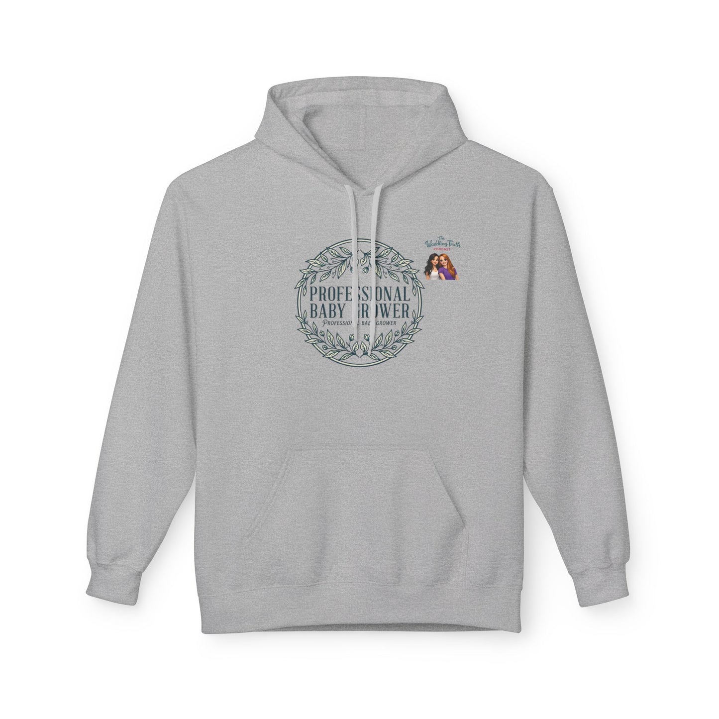 Professional Baby Grower Hoodie — Floral Wreath New Parent Gift