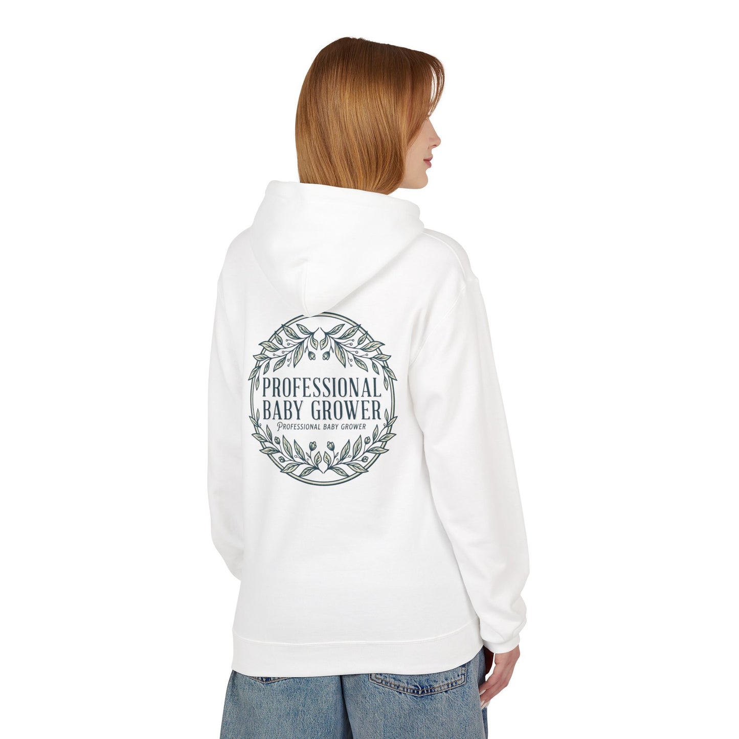 Professional Baby Grower Hoodie — Floral Wreath New Parent Gift