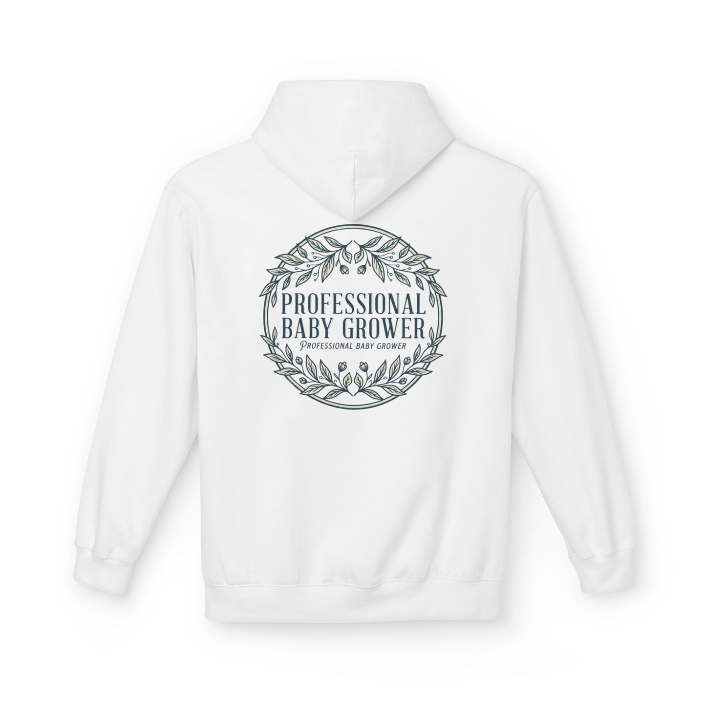 Professional Baby Grower Hoodie — Floral Wreath New Parent Gift