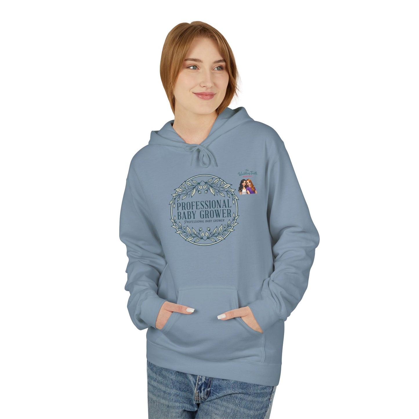 Professional Baby Grower Hoodie — Floral Wreath New Parent Gift