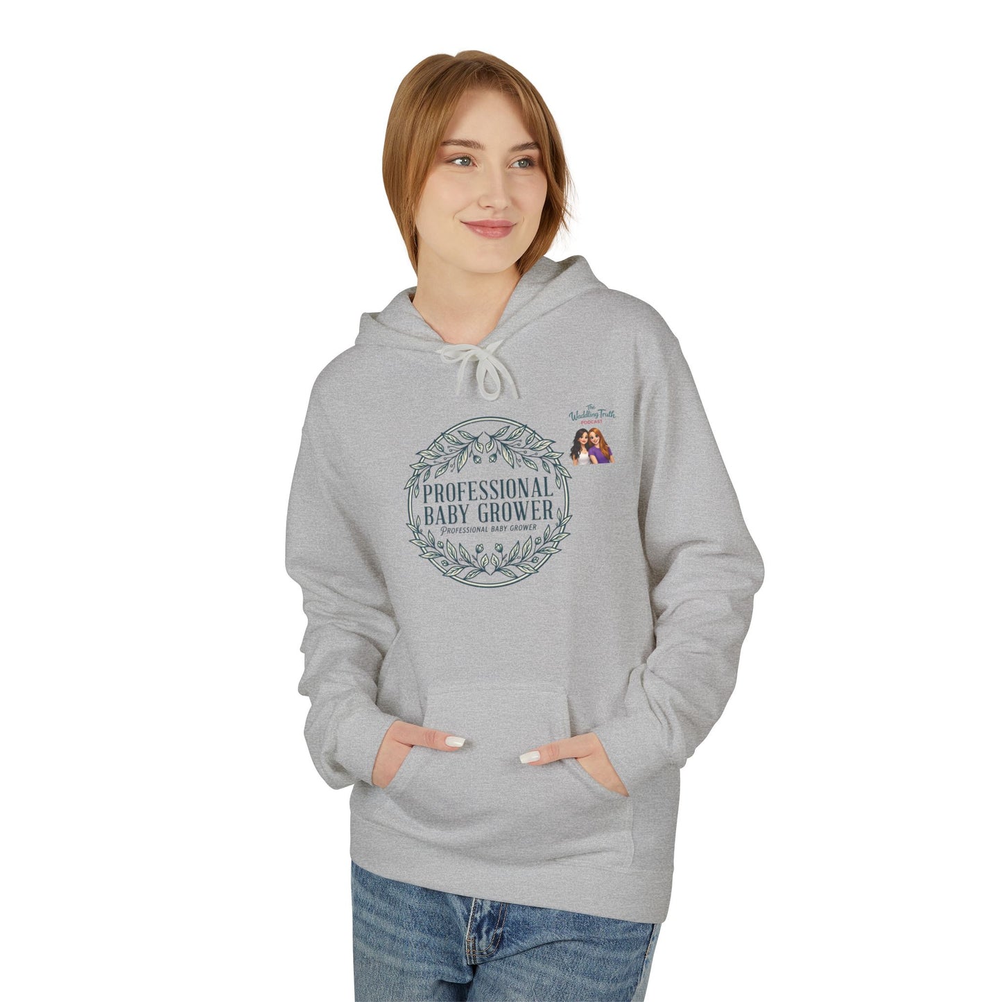 Professional Baby Grower Hoodie — Floral Wreath New Parent Gift