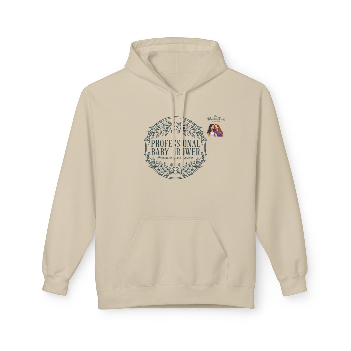 Professional Baby Grower Hoodie — Floral Wreath New Parent Gift