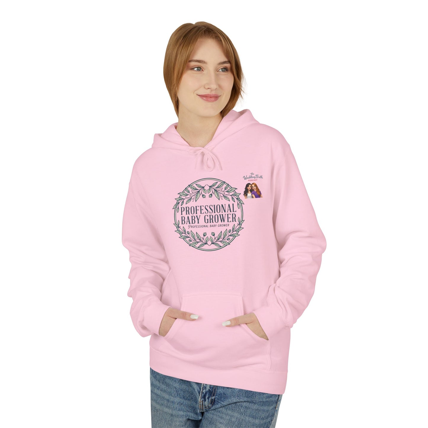 Professional Baby Grower Hoodie — Floral Wreath New Parent Gift