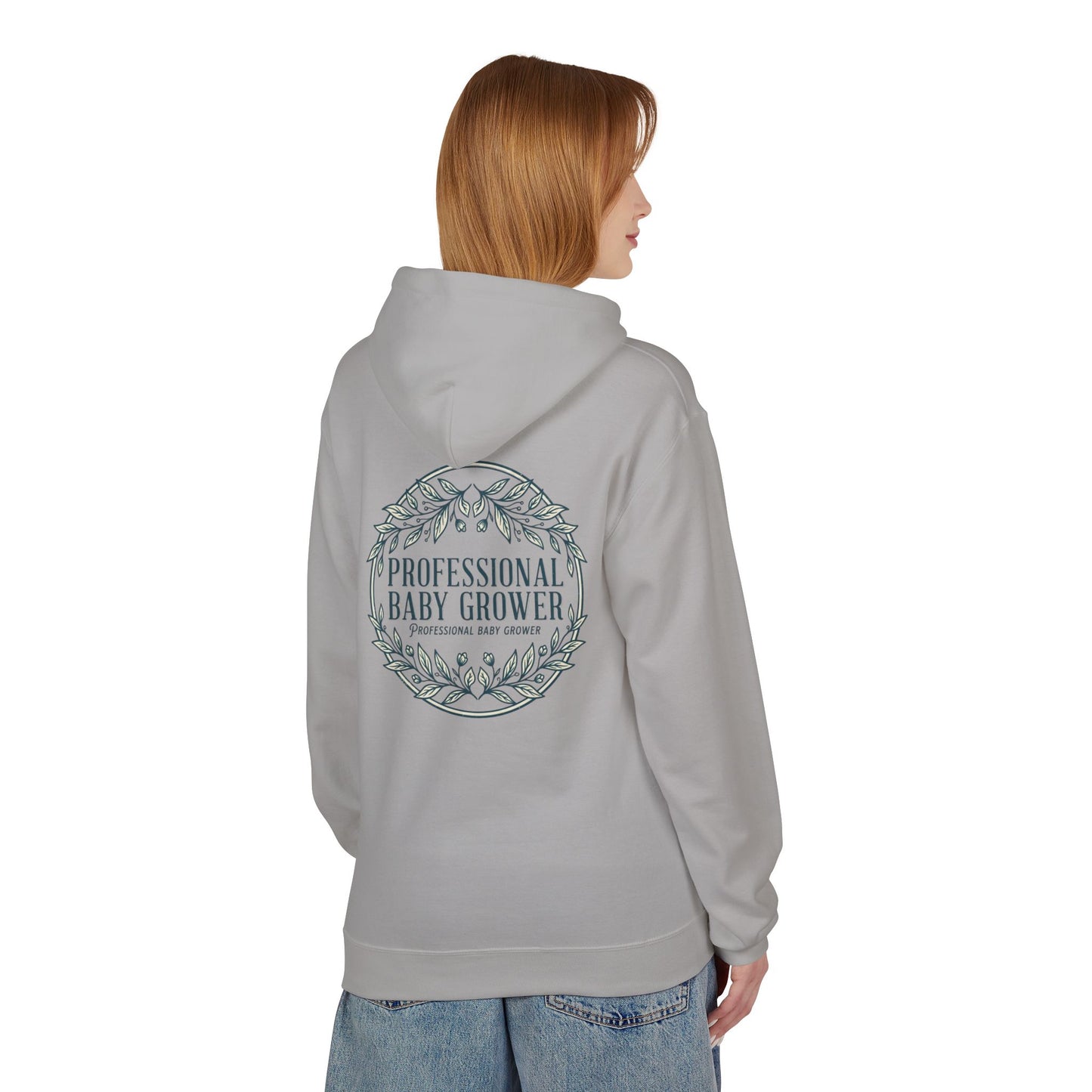 Professional Baby Grower Hoodie — Floral Wreath New Parent Gift