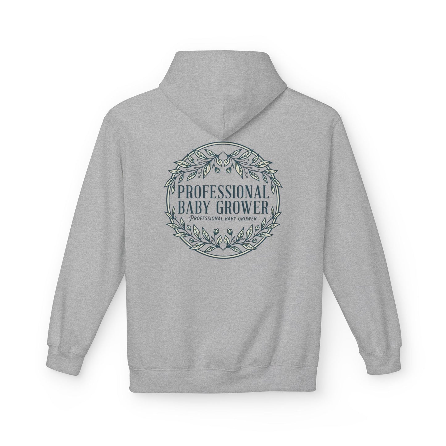 Professional Baby Grower Hoodie — Floral Wreath New Parent Gift