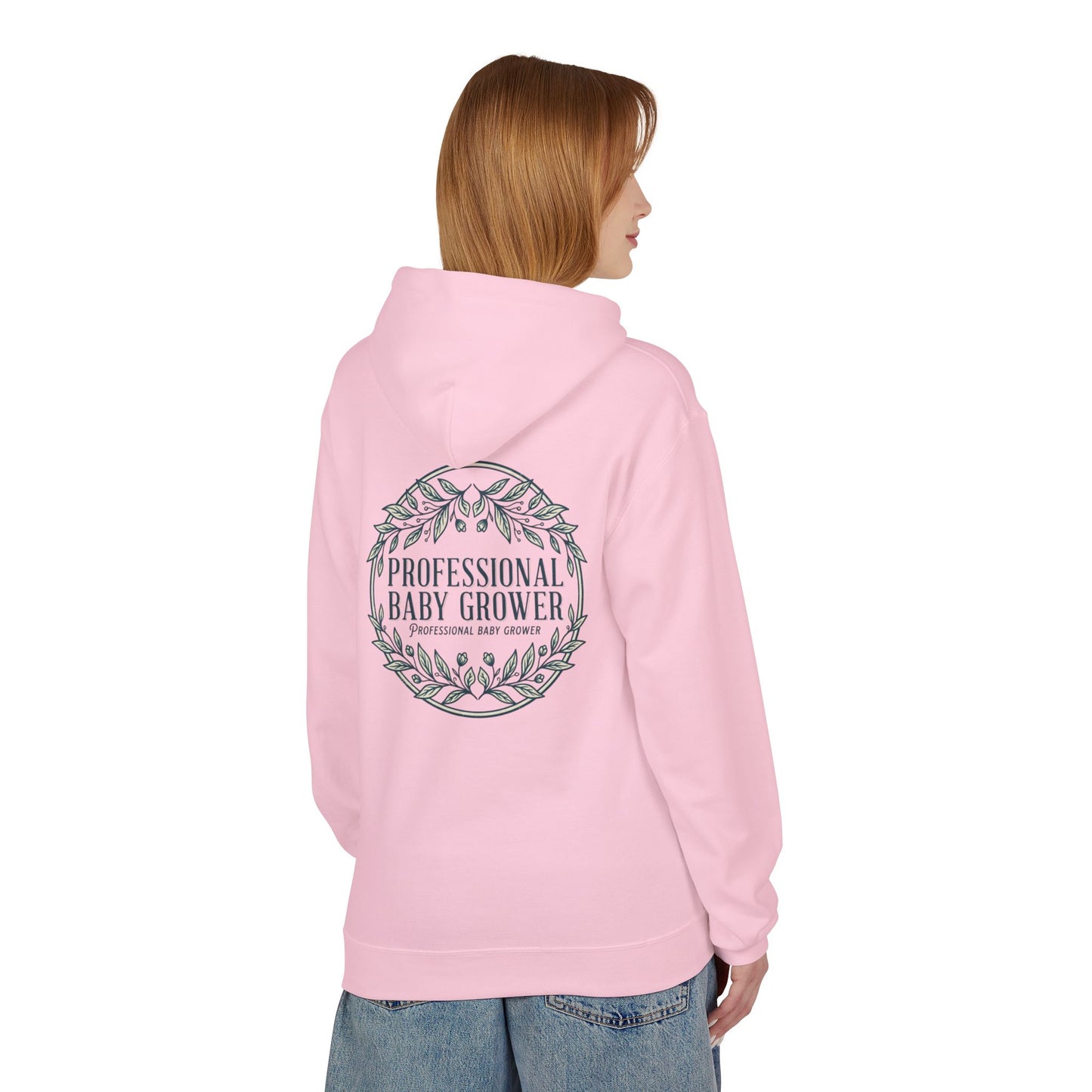 Professional Baby Grower Hoodie — Floral Wreath New Parent Gift