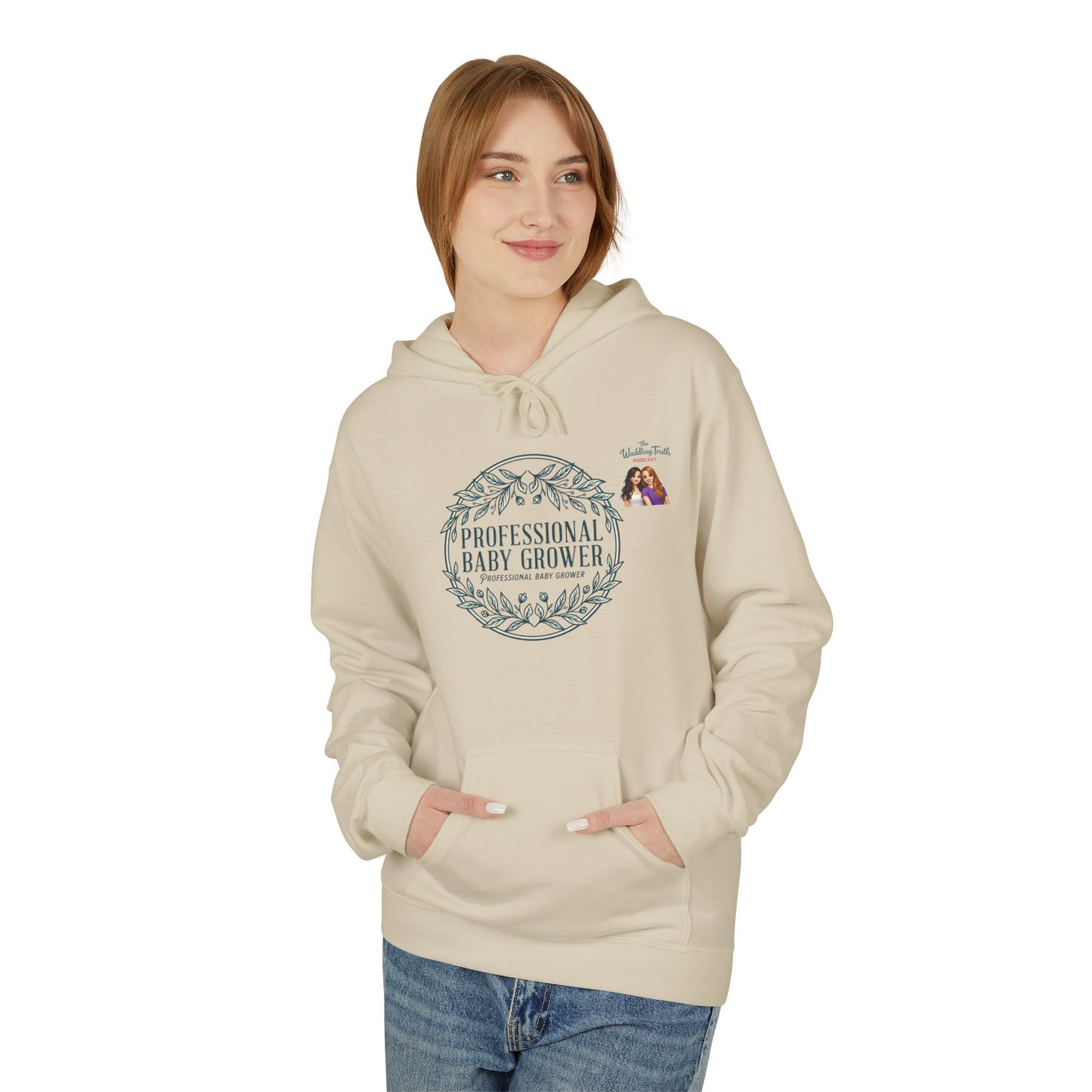 Professional Baby Grower Hoodie — Floral Wreath New Parent Gift