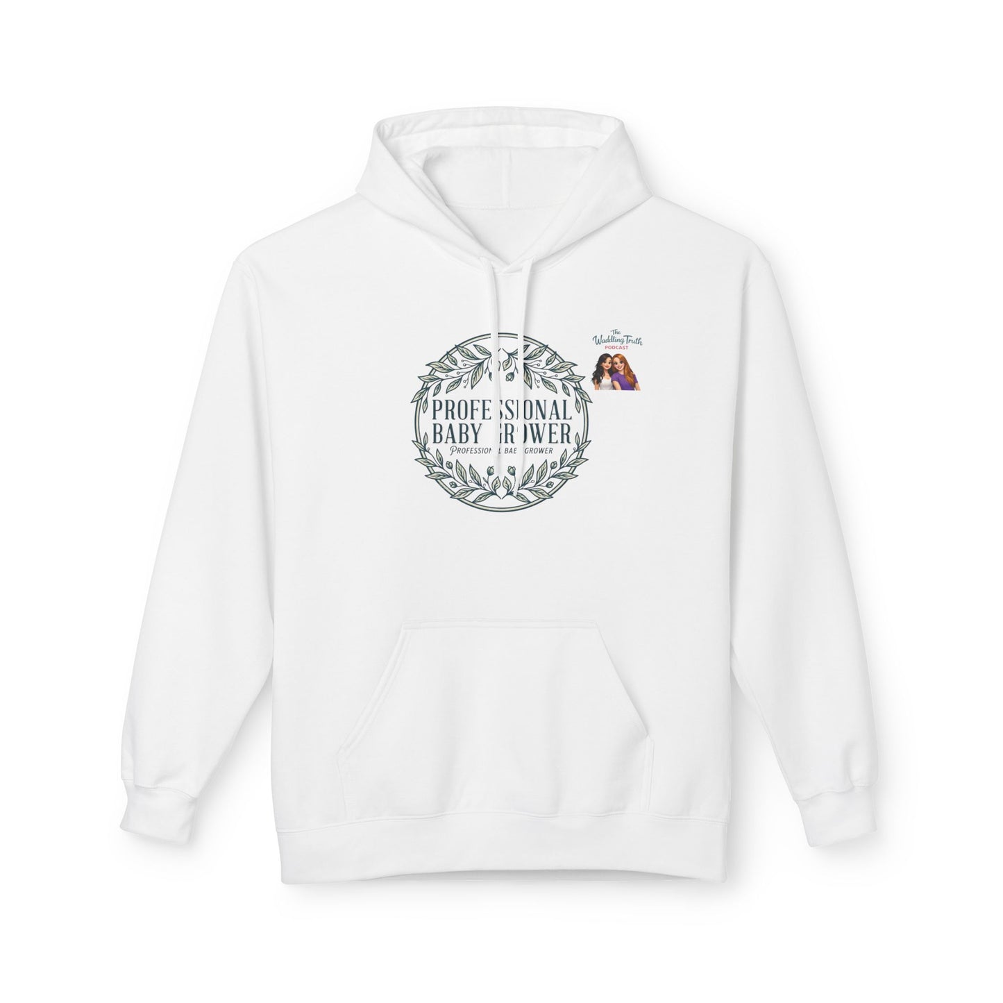 Professional Baby Grower Hoodie — Floral Wreath New Parent Gift