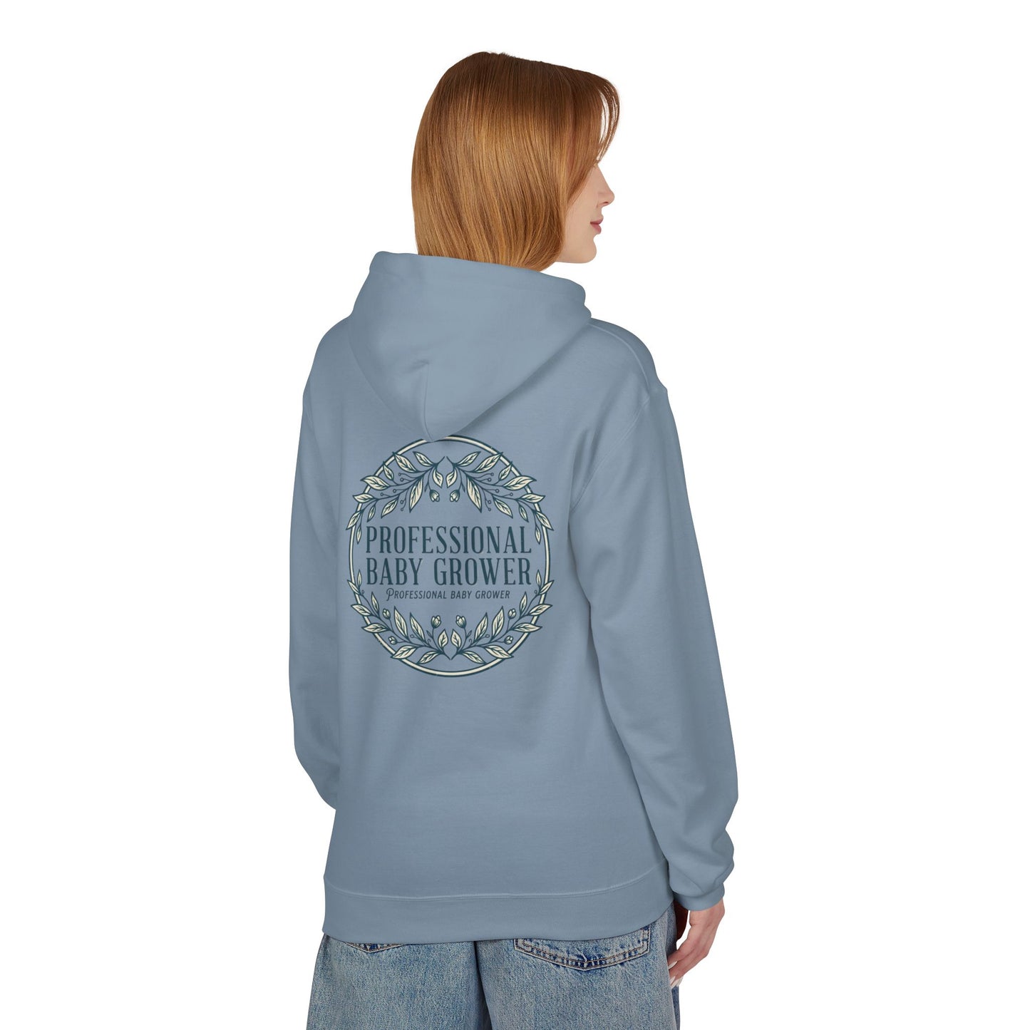 Professional Baby Grower Hoodie — Floral Wreath New Parent Gift