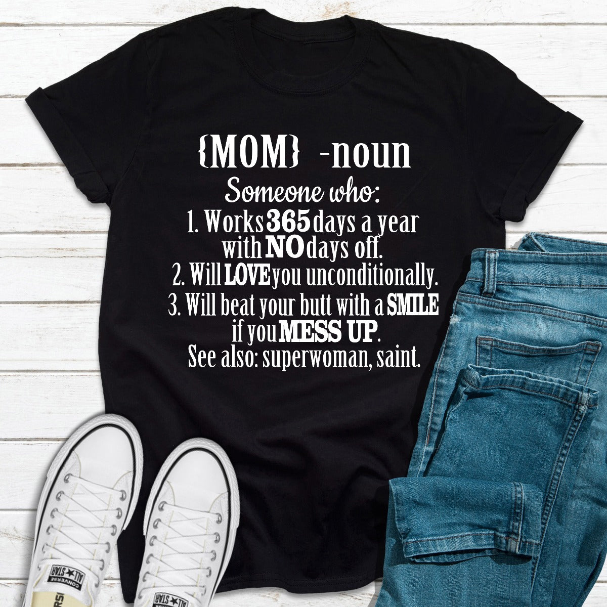 Mom Noun T-Shirt-0